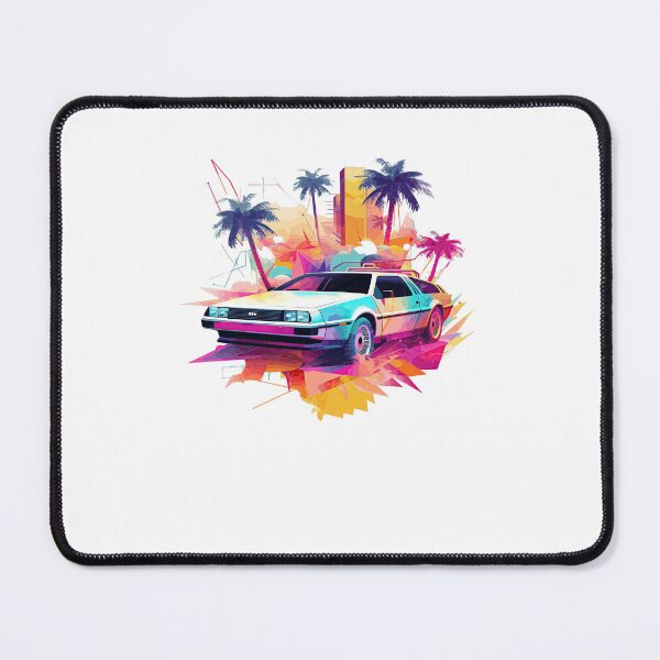 Item preview, Modern DeLorean inspired car color mix summer vibes side designed and sold by TeePulseMania.