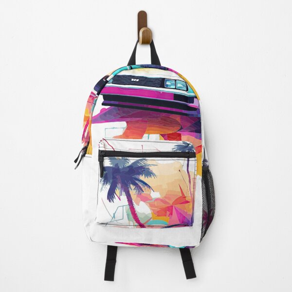 Item preview, Modern DeLorean inspired car color mix summer vibes side designed and sold by TeePulseMania.
