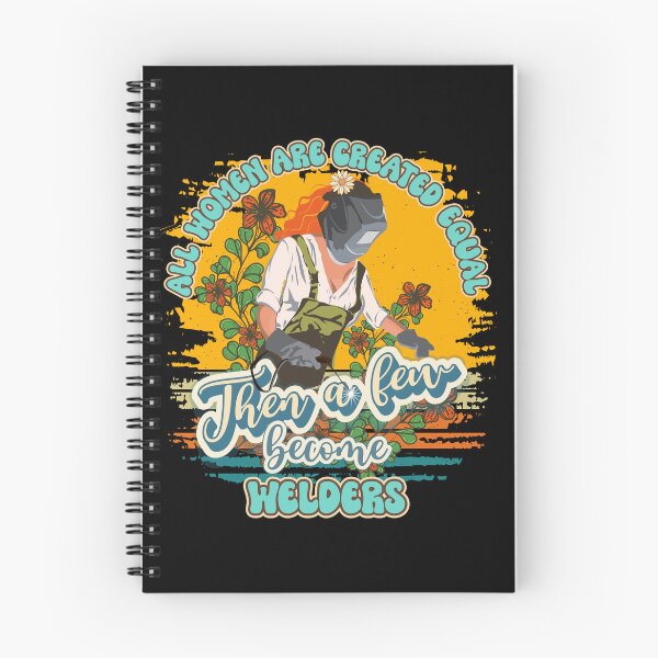 Item preview, Funny groovy quote welder girl sarcastic floral retro girl welding pun designed and sold by HomeCoquette.