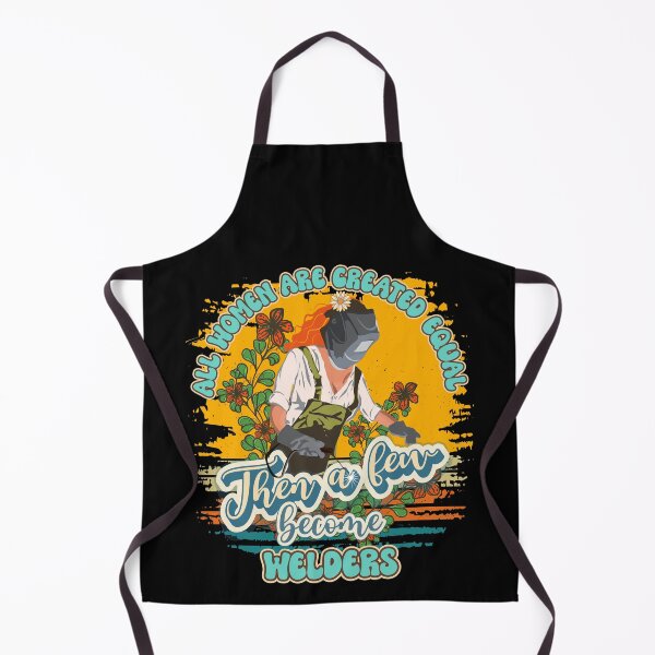 Item preview, Funny groovy quote welder girl sarcastic floral retro girl welding pun designed and sold by HomeCoquette.