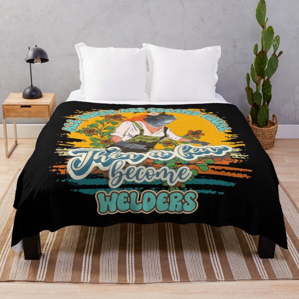 Item preview, Funny groovy quote welder girl sarcastic floral retro girl welding pun designed and sold by HomeCoquette.