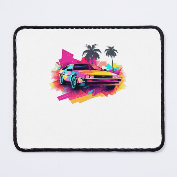 Item preview, Modern DeLorean inspired car color mix summer vibes front designed and sold by TeePulseMania.