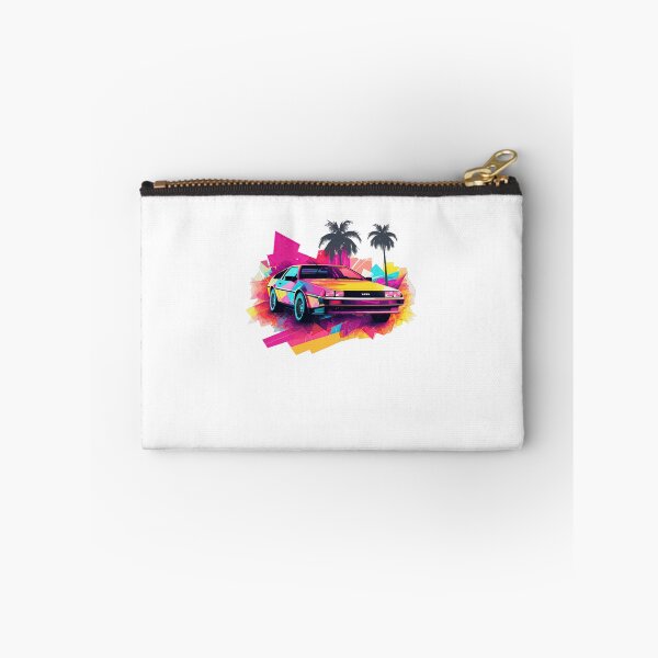 Item preview, Modern DeLorean inspired car color mix summer vibes front designed and sold by TeePulseMania.