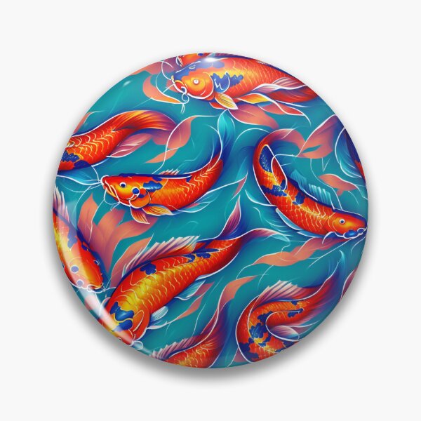 Artikelvorschau, Colorful Japanese Koi Fish Pattern entworfen und verkauft von SvahaDesigns.