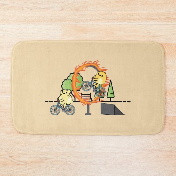 Item preview, Cute popcorn doing stunts with bicycle  designed and sold by Donutlovers.