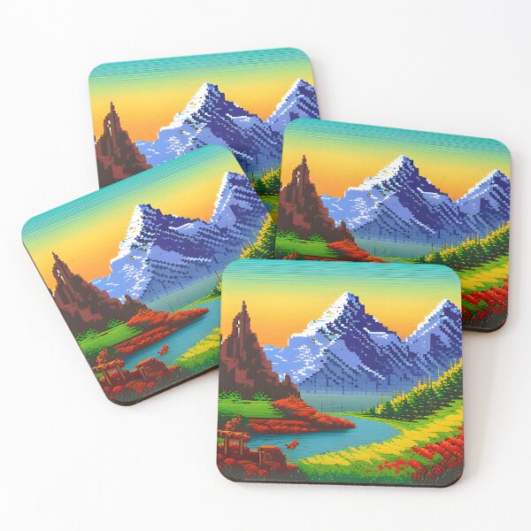 Item preview, Mountains spring pixel designed and sold by brandway.