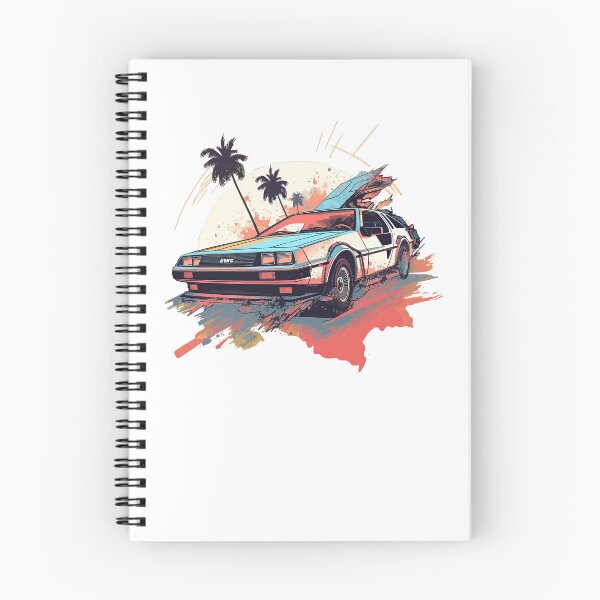 Item preview, Vintage DeLorean inspired car win pastel colors designed and sold by TeePulseMania.
