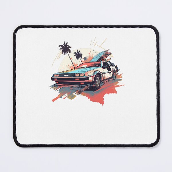 Item preview, Vintage DeLorean inspired car win pastel colors designed and sold by TeePulseMania.