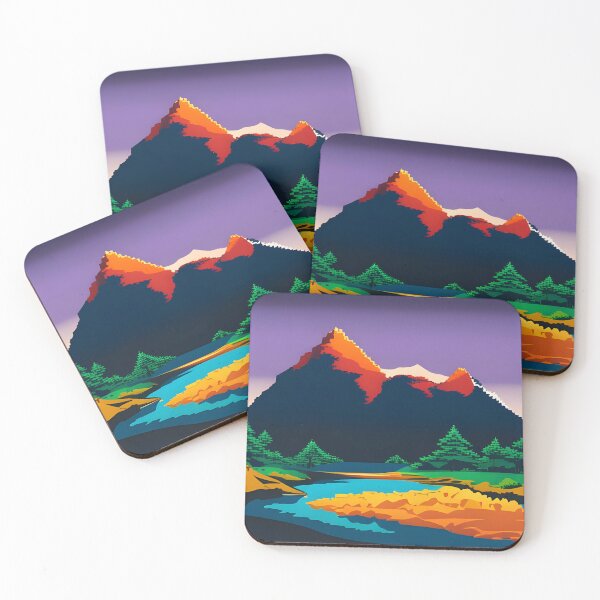 Item preview, Pixel art spring mountain landscape designed and sold by brandway.