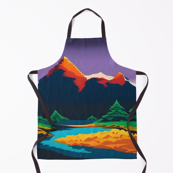 Item preview, Pixel art spring mountain landscape designed and sold by brandway.