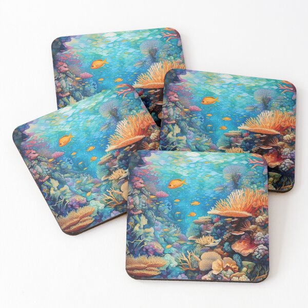 Item preview, Coral Reef Painting in Series designed and sold by BopBopShop.