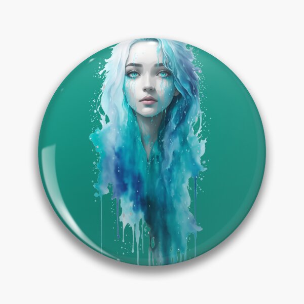 Item preview, Blue Beauty: A Young Woman's Portrait designed and sold by modernaarte.