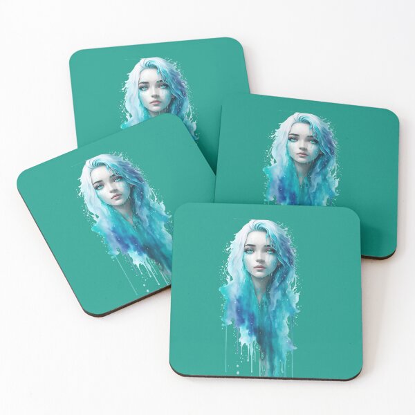 Item preview, Blue Beauty: A Young Woman's Portrait designed and sold by DreamPrint Collective.