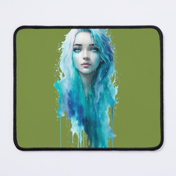 Item preview, Blue Beauty: A Young Woman's Portrait designed and sold by modernaarte.