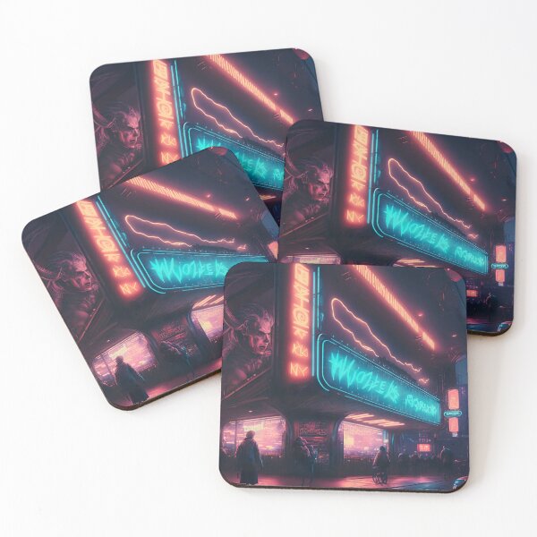 Item preview, Nightlife in a Cyberpunk Megacity designed and sold by Venon28.
