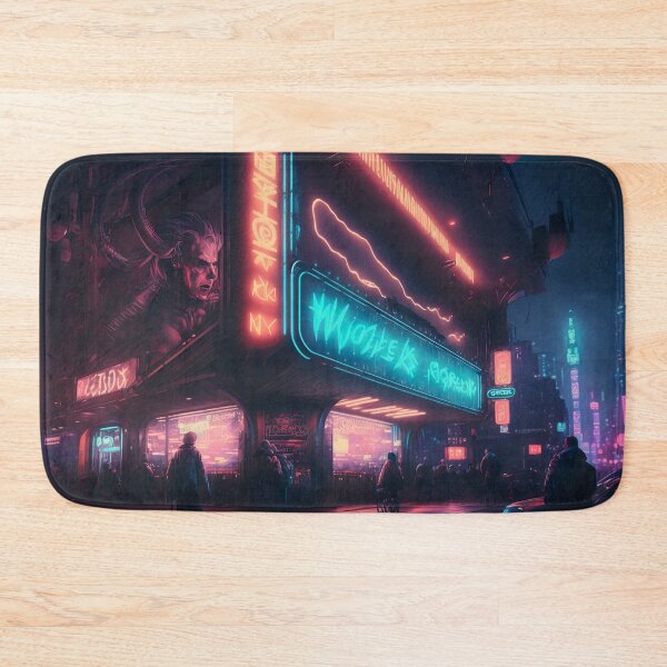 Item preview, Nightlife in a Cyberpunk Megacity designed and sold by Venon28.