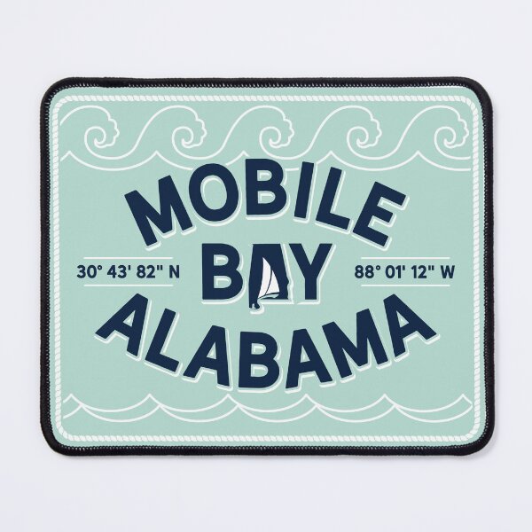 Item preview, Mobile Bay Alabama Lat/Long designed and sold by purcellart.