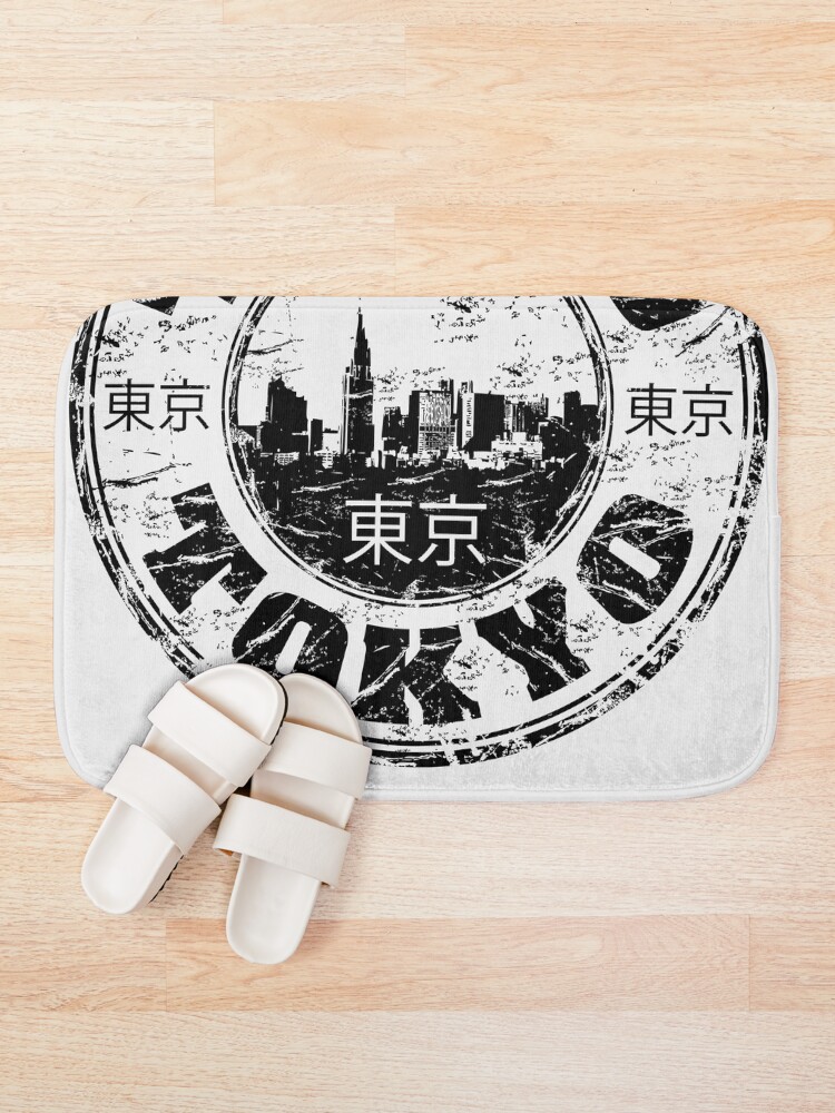 Thumbnail 1 of 6, Bath Mat, Tokyo designed and sold by tomrothster.