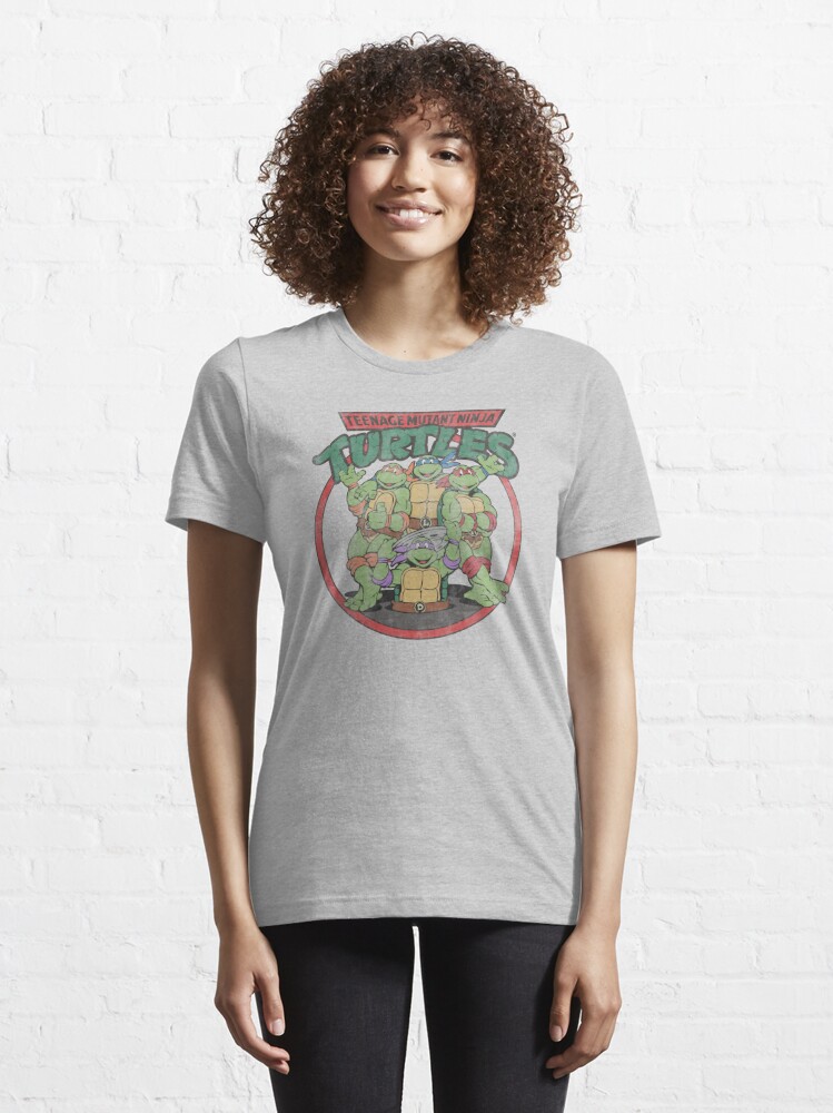 Classic Teenage Mutant Ninja Turtles Group And Logo Shirt