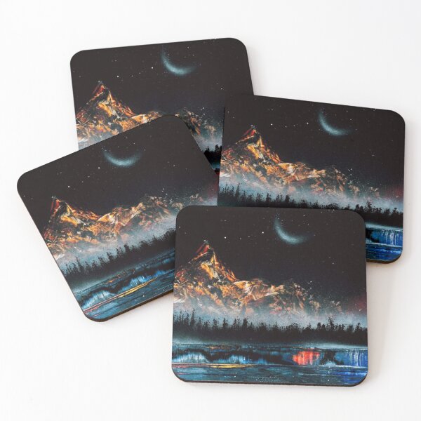 Item preview, Mountain Glowing Night scene designed and sold by BeckCheck.