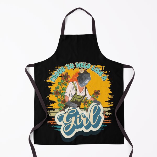 Item preview, Funny groovy quote welder woman sarcastic floral retro Proud to weld like a girl designed and sold by HomeCoquette.