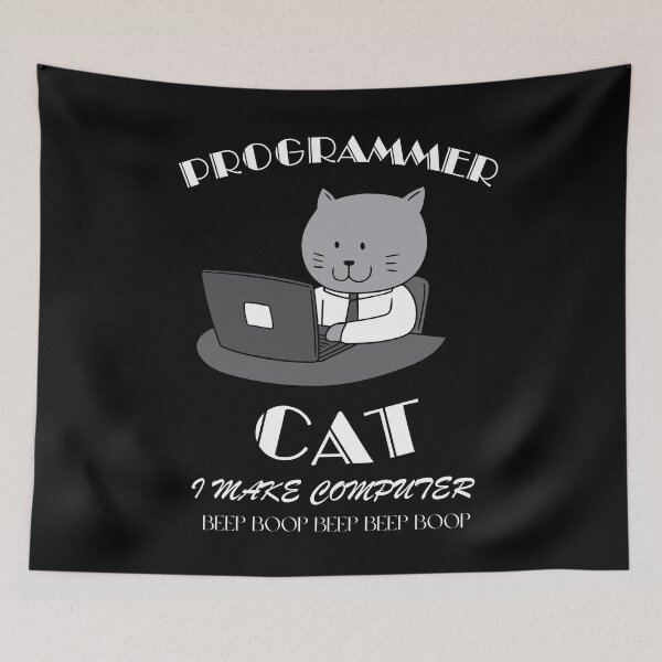 Item preview, Programmer Cat I Make Computer BEEP BOOP BEEP BEEP BOOP designed and sold by BarvinWayne.