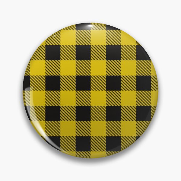 Item preview, Black And Yellow Buffalo Plaid Pattern designed and sold by Donutlovers.