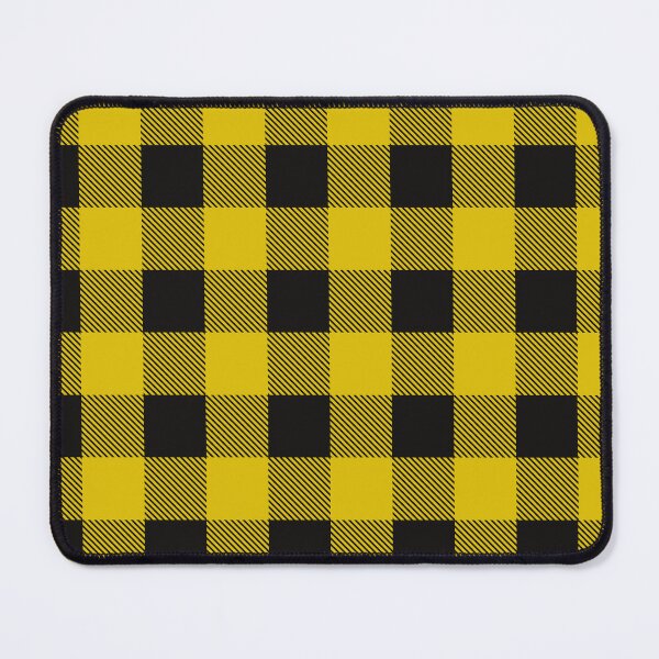 Item preview, Black And Yellow Buffalo Plaid Pattern designed and sold by Donutlovers.