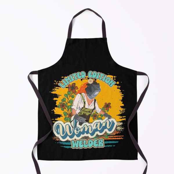 Item preview, Funny groovy quote welder woman sarcastic floral retro Limited edition woman welder designed and sold by HomeCoquette.