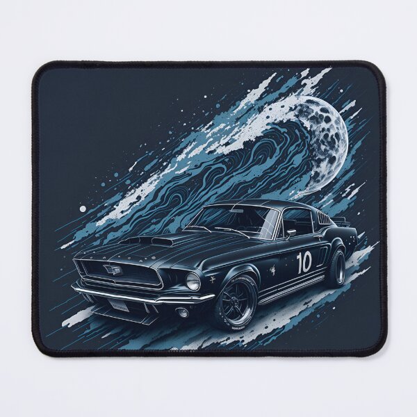 Item preview, Isometric Perspective: Capturing the Realism of a 1968 Ford Mustang Black Shelby designed and sold by RedArtG09.