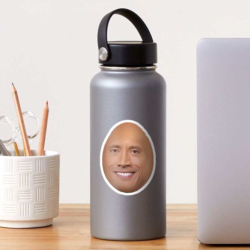 Dwayne Egg Johnson Sticker for Sale by aliyahwood