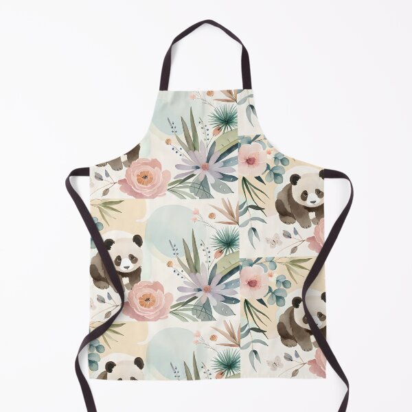 Item preview, A painting of a panda bear surrounded by flowers designed and sold by Hillol Bora.