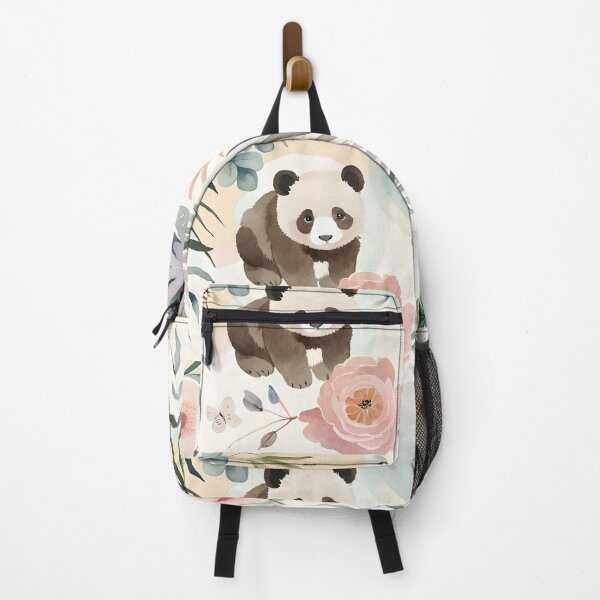Item preview, A painting of a panda bear surrounded by flowers designed and sold by Hillol Bora.