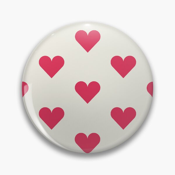 Item preview, Medium RASPBERRY PINK and CREAM LOVE HEARTS designed and sold by RachelMacht.