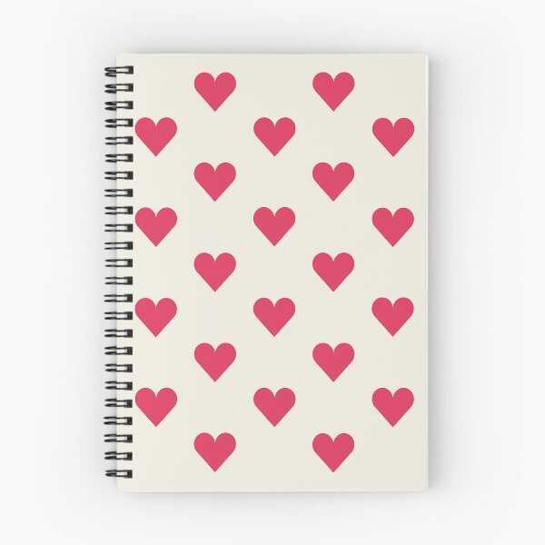 Item preview, Medium RASPBERRY PINK and CREAM LOVE HEARTS designed and sold by RachelMacht.