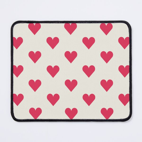 Item preview, Medium RASPBERRY PINK and CREAM LOVE HEARTS designed and sold by RachelMacht.