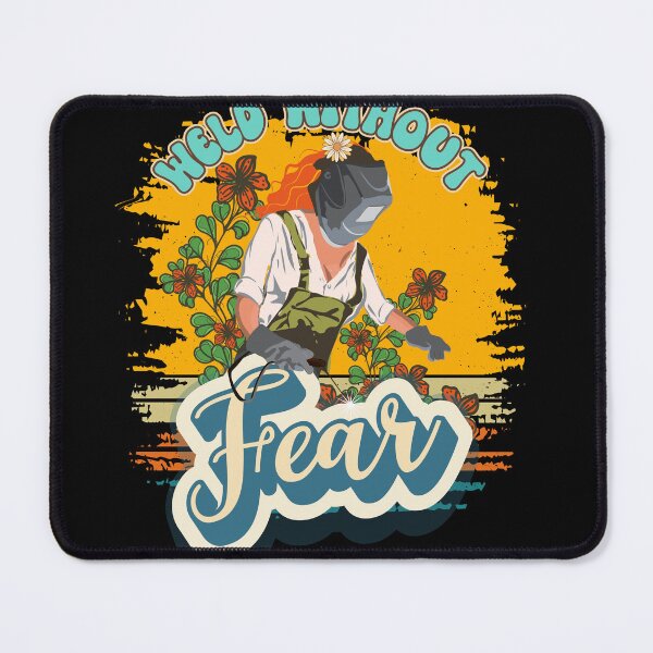 Item preview, Funny groovy quote welder woman sarcastic floral retro Weld without fear designed and sold by HomeCoquette.