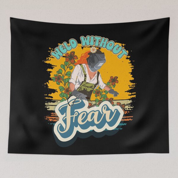 Item preview, Funny groovy quote welder woman sarcastic floral retro Weld without fear designed and sold by HomeCoquette.
