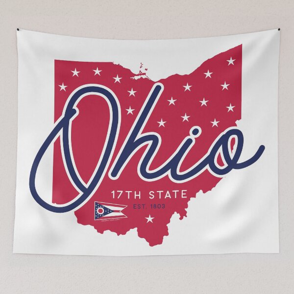 Item preview, Ohio, the 17th State © GraphicLoveShop designed and sold by Graphic Love Shop.