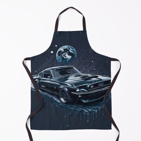Item preview, Dynamic and Vibrant: Watercolour Splashes with the 1968 Ford Mustang Black Shelby designed and sold by RedArtG09.