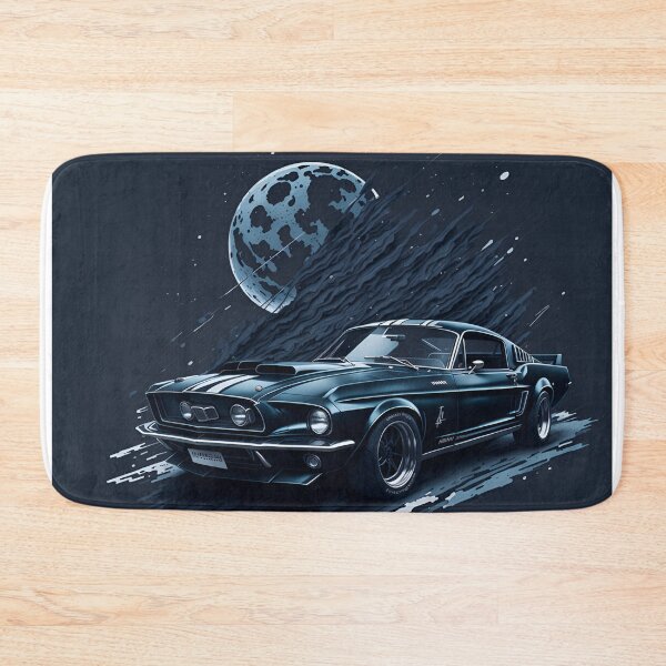 Item preview, Artistic Realism: A Photorealistic Masterpiece of the 1968 Ford Mustang Black Shelby designed and sold by RedArtG09.