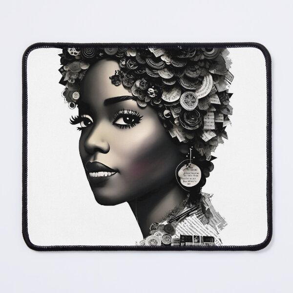 Item preview, Woman on Collage of book, magazine designed and sold by Inked-Attire.