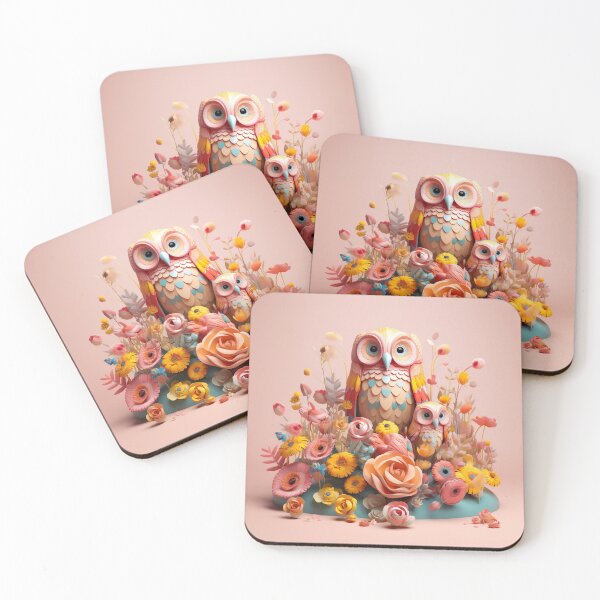 Item preview, Colorful owls designed and sold by PoppinArtFox.