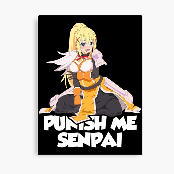 Konosuba Blonde Darkness Punish Me Senpai Hentai Anime  Sticker for Sale  by davidsykeser