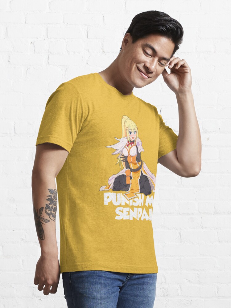 Konosuba Blonde Darkness Punish Me Senpai Hentai Anime  Essential T-Shirt  for Sale by davidsykeser