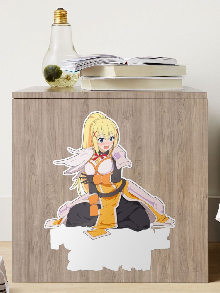 Konosuba Blonde Darkness Punish Me Senpai Hentai Anime  Sticker for Sale  by davidsykeser