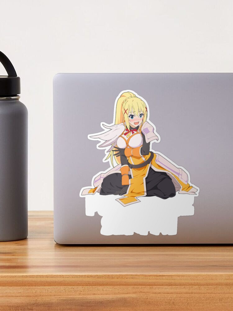 Konosuba Blonde Darkness Punish Me Senpai Hentai Anime  Sticker for Sale  by davidsykeser