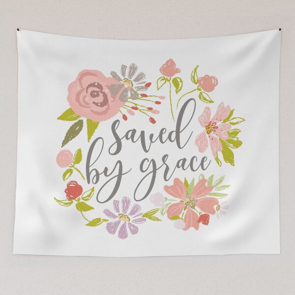 Item preview, Saved By Grace - Ephesians 2:8 - Gray designed and sold by amazingjoy.