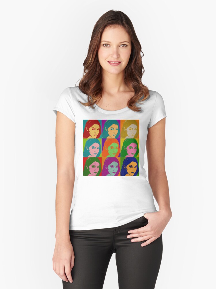 Valentina Nappi Womens Fitted Scoop T Shirt Front Valentina Nappi Womens Fitted Scoop T Shirt Front
