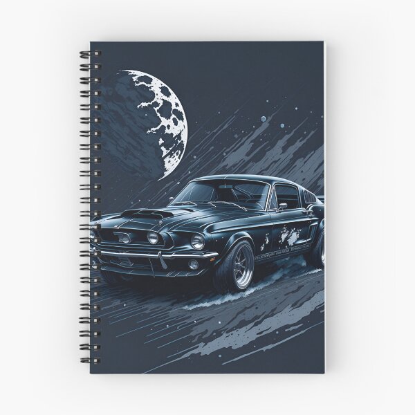 Item preview, Expressive Watercolours: The Elegance of the 1968 Ford Mustang Black Shelby designed and sold by RedArtG09.